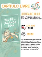 Encontro do mês de julho do Clube de Leitura Capítulo Livre já tem data definida!